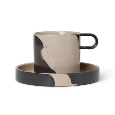 Inlay Cup with Saucer