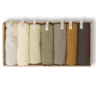 Day Tea Towel–Set of Seven